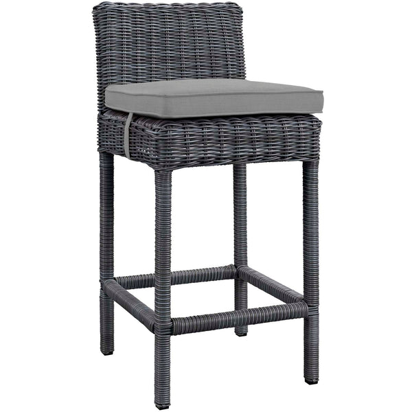 Modway Summon Bar Stool Outdoor Patio Sunbrella - Set of 4 | Bar Stools | Modishstore-9