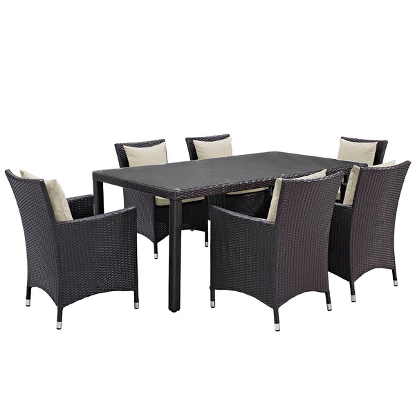 Modway Convene 7 Piece Outdoor Patio Dining Set - EEI-2199 | Outdoor Dining Set | Modishstore-39