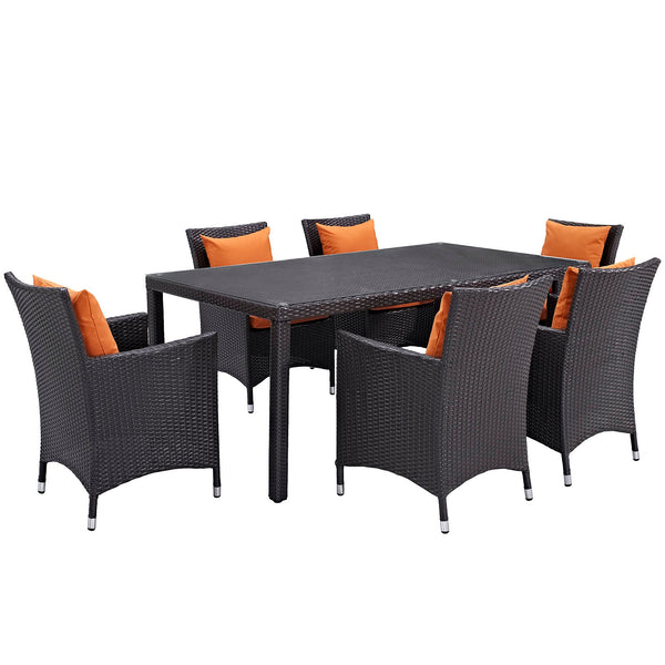 Modway Convene 7 Piece Outdoor Patio Dining Set - EEI-2199 | Outdoor Dining Set | Modishstore-37