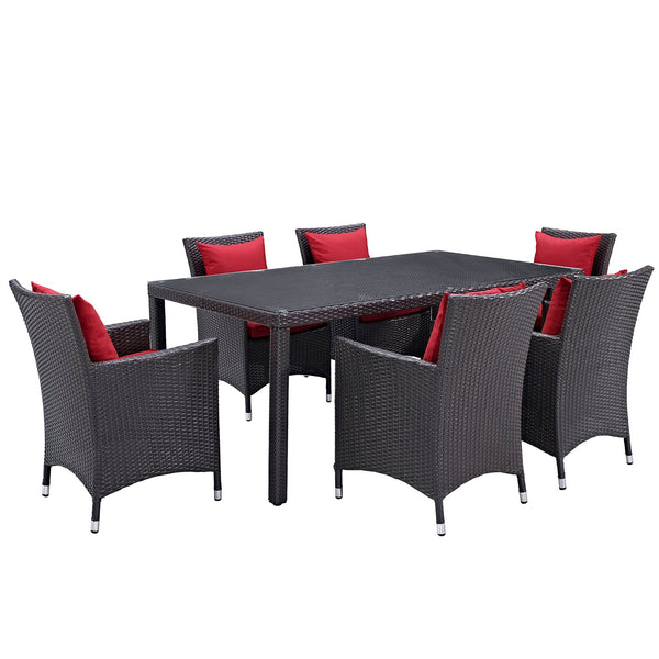 Modway Convene 7 Piece Outdoor Patio Dining Set - EEI-2199 | Outdoor Dining Set | Modishstore-35