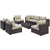 Modway Convene 8 Piece Outdoor Patio Sectional Set - EEI-2205 | Outdoor Sofas, Loveseats & Sectionals | Modishstore-39