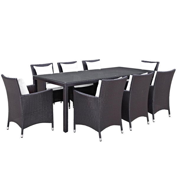 Modway Convene 9 Piece Outdoor Patio Dining Set | Outdoor Dining Set | Modishstore-36