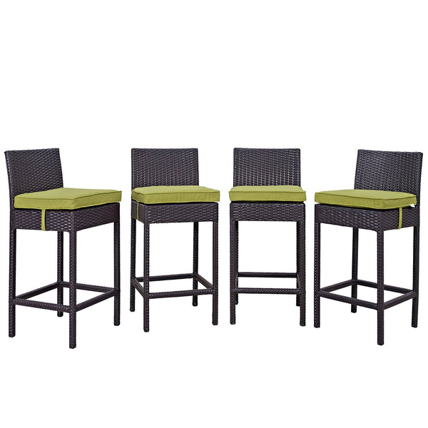 Modway Convene 4 Piece Outdoor Patio Pub Set | Outdoor Chairs | Modishstore-14