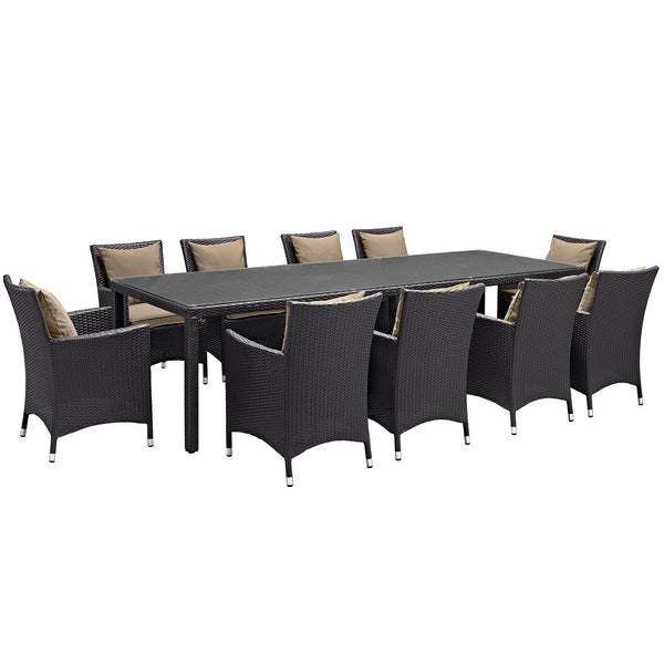 Modway Convene 11 Piece Outdoor Patio 114