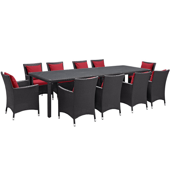 Modway Convene 11 Piece Outdoor Patio 114