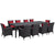 Modway Convene 11 Piece Outdoor Patio 114