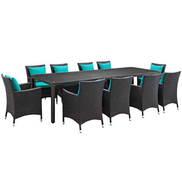 Modway Convene 11 Piece Outdoor Patio 114