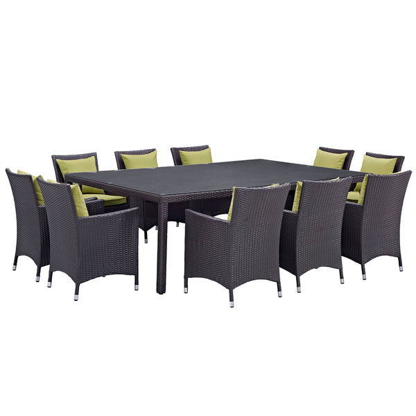 Modway Convene 11 Piece Outdoor Patio 90