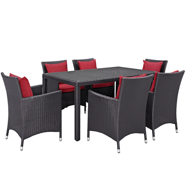 Modway Convene 7 Piece Outdoor Patio Dining Set - EEI-2241 | Outdoor Dining Set | Modishstore-30