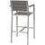 Modway Shore Outdoor Patio Aluminum Bar Stool - Silver Gray | Bar Stools | Modishstore-3