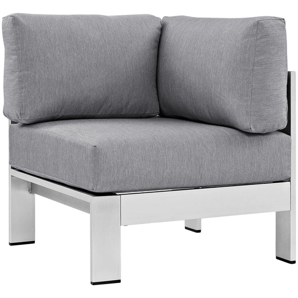 Modway Shore Outdoor Patio Aluminum Corner Sofa | Outdoor Sofas, Loveseats & Sectionals | Modishstore-18