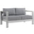 Modway Shore Outdoor Patio Aluminum Loveseat | Outdoor Sofas, Loveseats & Sectionals | Modishstore-19