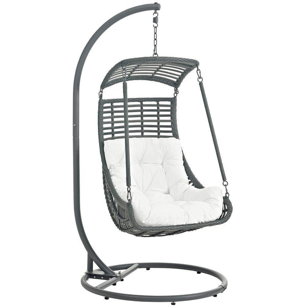 Modway Jungle Outdoor Patio Swing Chair With Stand | Outdoor Porch Swings | Modishstore-11