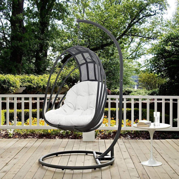 Modway Whisk Outdoor Patio Swing Chair With Stand | Outdoor Porch Swings | Modishstore-14