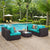 Modway Convene 5 Piece Outdoor Patio Sectional Set - EEI-2356 | Outdoor Sofas, Loveseats & Sectionals | Modishstore-18