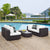 Modway Convene 5 Piece Outdoor Patio Sectional Set - EEI-2356 | Outdoor Sofas, Loveseats & Sectionals | Modishstore-17