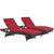 Modway Convene Chaise Outdoor Patio - Set of 2 | Outdoor Recliners & Lounge Chairs | Modishstore-19