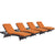 Modway Convene Chaise Outdoor Patio - Set of 4 | Outdoor Recliners & Lounge Chairs | Modishstore-21