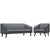 Modway Slide Living Room Set - Set of 2 | Sofas | Modishstore-5