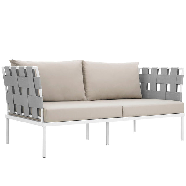 Modway Harmony Outdoor Patio Aluminum Loveseat | Outdoor Sofas, Loveseats & Sectionals | Modishstore-17