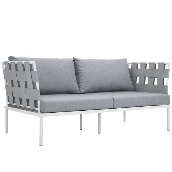 Modway Harmony Outdoor Patio Aluminum Loveseat | Outdoor Sofas, Loveseats & Sectionals | Modishstore-16