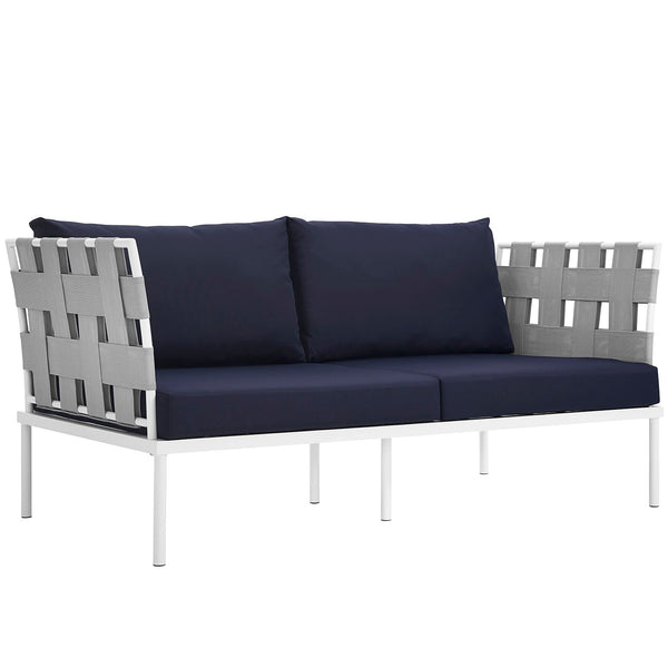 Modway Harmony Outdoor Patio Aluminum Loveseat | Outdoor Sofas, Loveseats & Sectionals | Modishstore-15