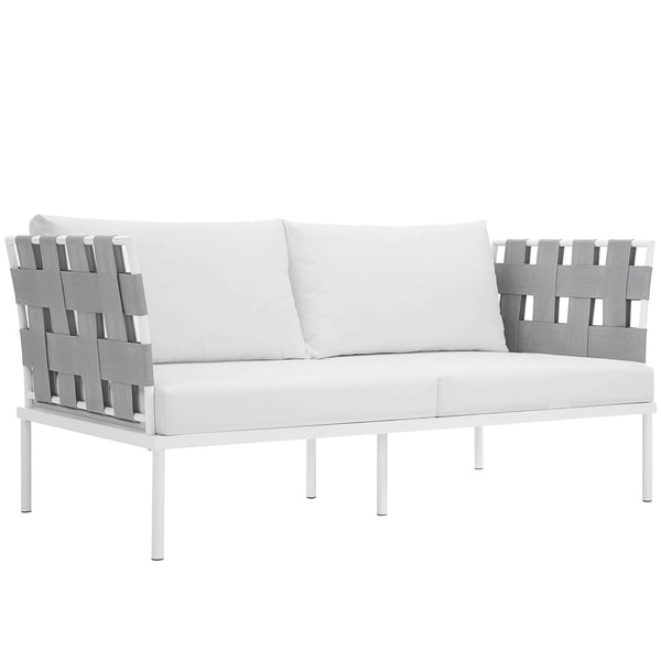 Modway Harmony Outdoor Patio Aluminum Loveseat | Outdoor Sofas, Loveseats & Sectionals | Modishstore-14