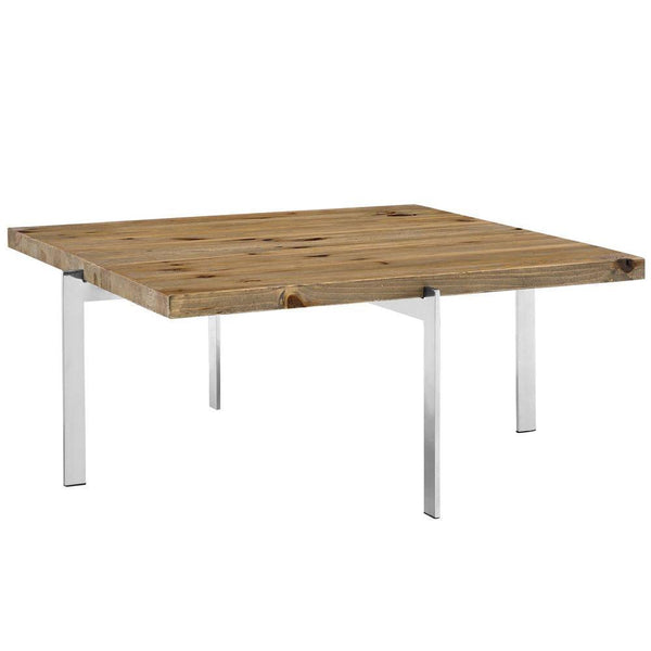 Modway Diverge Wood Coffee Table - Brown | Coffee Tables | Modishstore-2