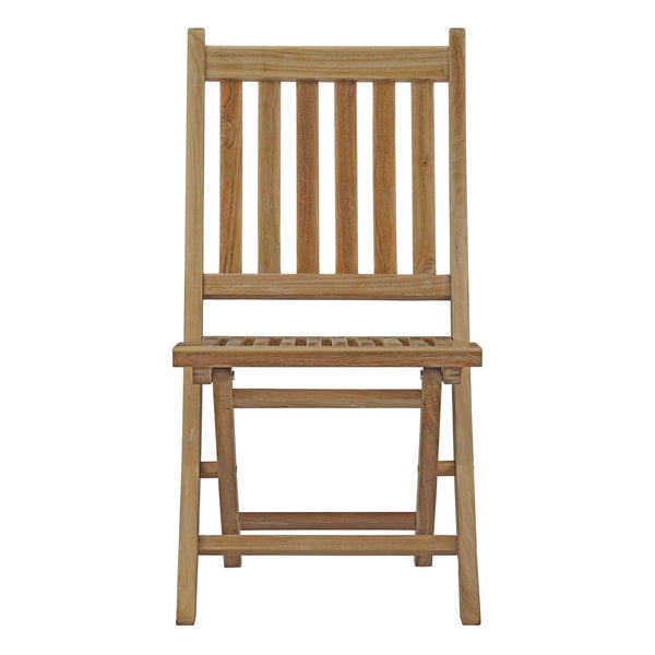 Modway EEI-2702 Marina Outdoor Patio Teak Folding Chair - Natural | Outdoor Chairs | Modishstore-5