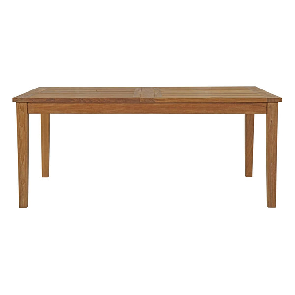 Modway Marina Extendable Outdoor Patio Teak Dining Table | Dining Tables | Modishstore-4