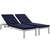 Modway Shore Set of 2 Outdoor Patio Aluminum Chaise with Cushions | Outdoor Recliners & Lounge Chairs | Modishstore-32