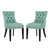 Modway Regent Set of 2 Fabric Dining Side Chair