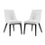 Modway Viscount Set of 2 Vinyl Dining Side Chair