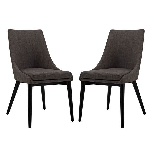 Modway Viscount Set of 2 Fabric Dining Side Chair