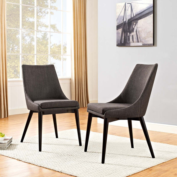 Modway Viscount Set of 2 Fabric Dining Side Chair