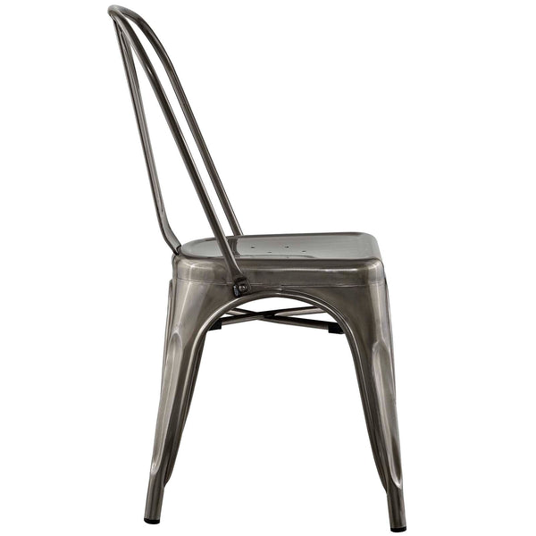 Modway Promenade Set of 2 Dining Side Chair - Gunmetal