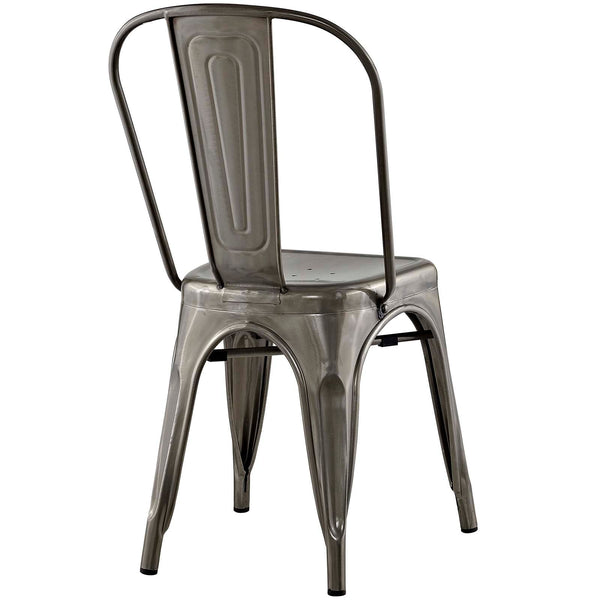 Modway Promenade Set of 2 Dining Side Chair - Gunmetal