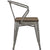 Modway Promenade Set of 4 Bamboo Dining Chair - Gunmetal