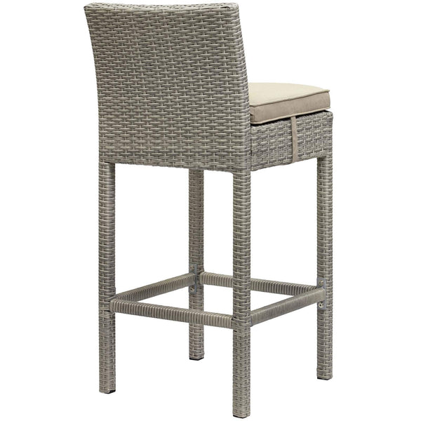 Modway Conduit Outdoor Patio Wicker Rattan Bar Stool Light | Bar Stools | Modishstore-3