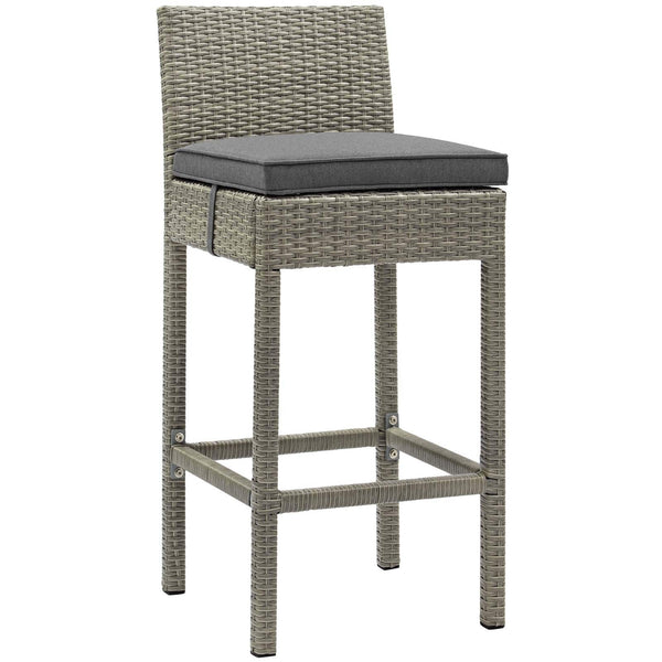 Modway Conduit Outdoor Patio Wicker Rattan Bar Stool Light | Bar Stools | Modishstore-34