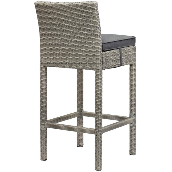 Modway Conduit Outdoor Patio Wicker Rattan Bar Stool Light | Bar Stools | Modishstore-5