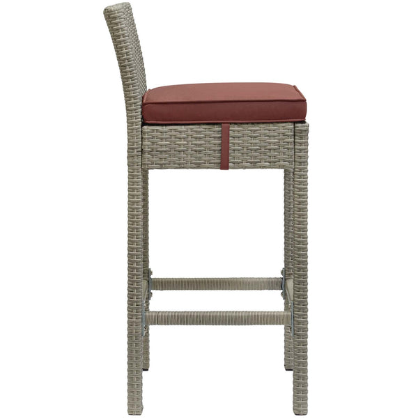 Modway Conduit Outdoor Patio Wicker Rattan Bar Stool Light | Bar Stools | Modishstore-6