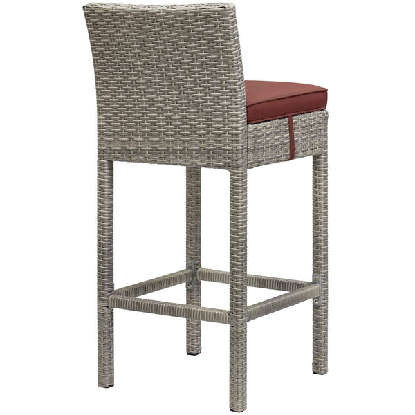 Modway Conduit Outdoor Patio Wicker Rattan Bar Stool Light | Bar Stools | Modishstore-7