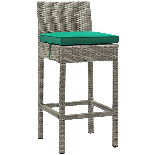 Modway Conduit Outdoor Patio Wicker Rattan Bar Stool Light | Bar Stools | Modishstore-33