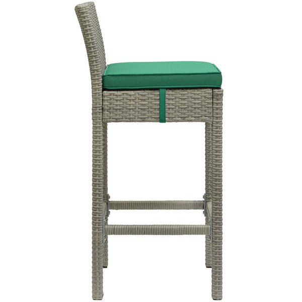 Modway Conduit Outdoor Patio Wicker Rattan Bar Stool Light | Bar Stools | Modishstore-8