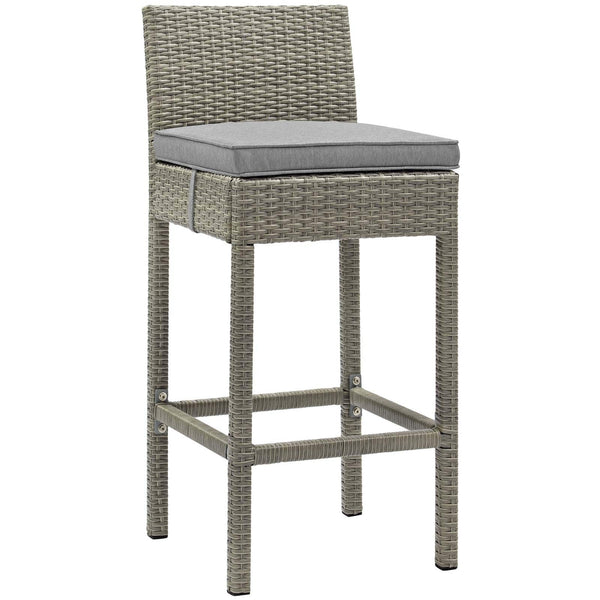 Modway Conduit Outdoor Patio Wicker Rattan Bar Stool Light | Bar Stools | Modishstore-31