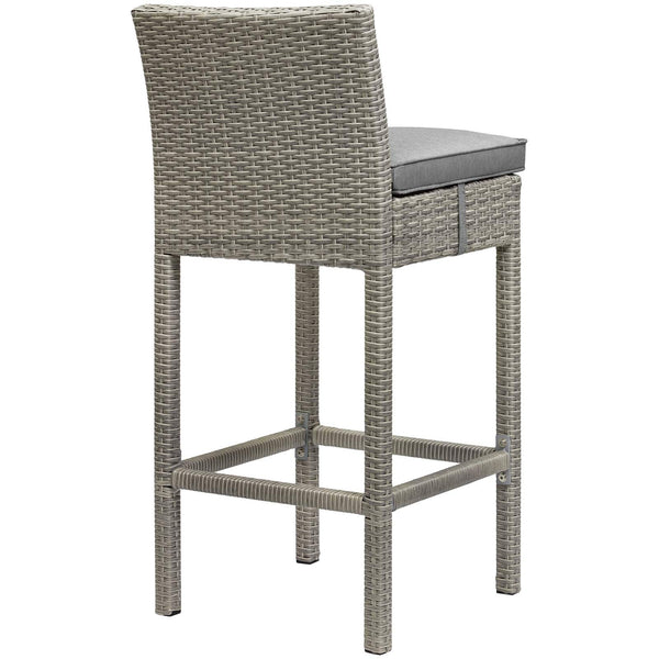 Modway Conduit Outdoor Patio Wicker Rattan Bar Stool Light | Bar Stools | Modishstore-11