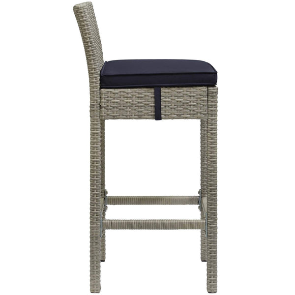 Modway Conduit Outdoor Patio Wicker Rattan Bar Stool Light | Bar Stools | Modishstore-15