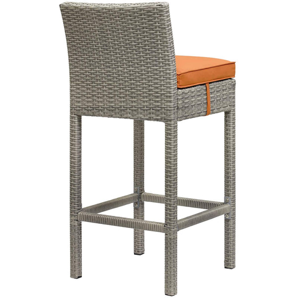 Modway Conduit Outdoor Patio Wicker Rattan Bar Stool Light | Bar Stools | Modishstore-18