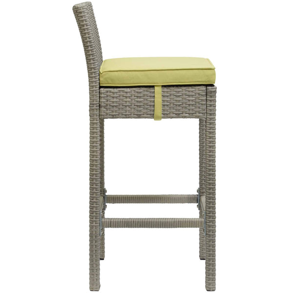 Modway Conduit Outdoor Patio Wicker Rattan Bar Stool Light | Bar Stools | Modishstore-19